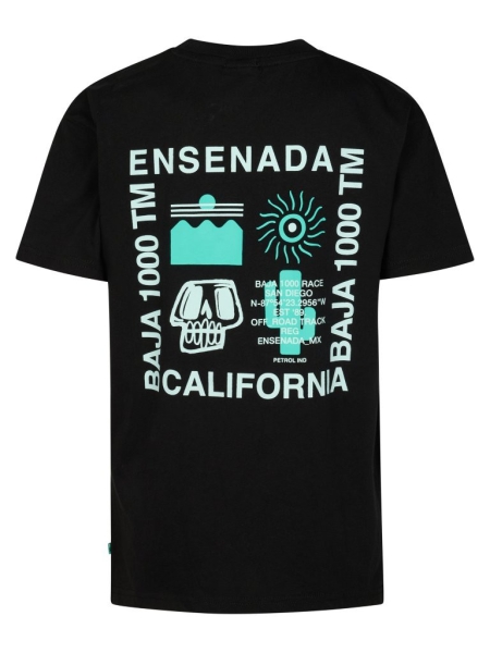 Petrol t-shirt classic print black (B-1060-TSR678-9999)