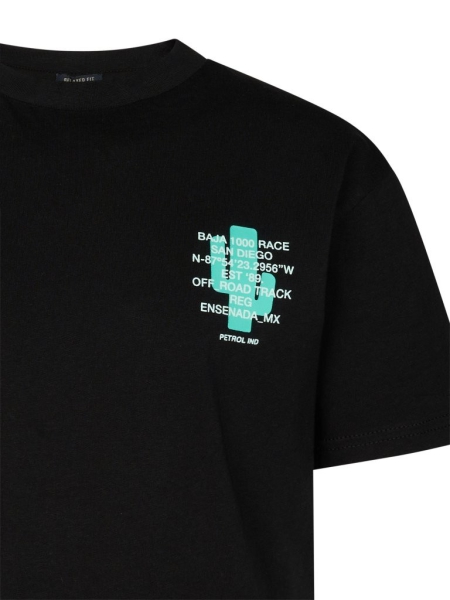 Petrol t-shirt classic print black (B-1060-TSR678-9999)