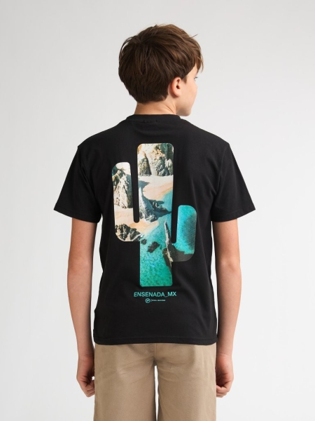 Petrol t-shirt classic print black (B-1060-TSR690-9999)