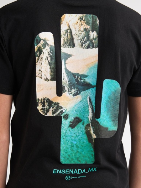Petrol t-shirt classic print black (B-1060-TSR690-9999)