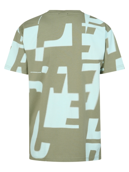 Petrol shirt print (B-1060-TSR694-6179)