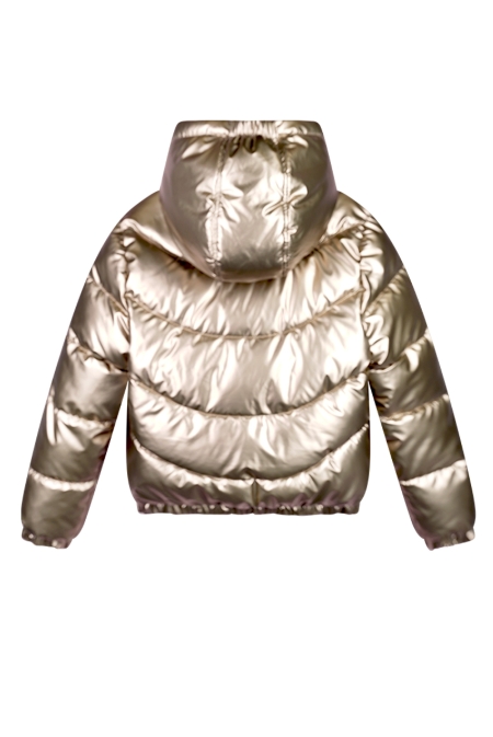 Moodstreet winterjas Jesse shiny wave quilt gold (M507-5222-520)
