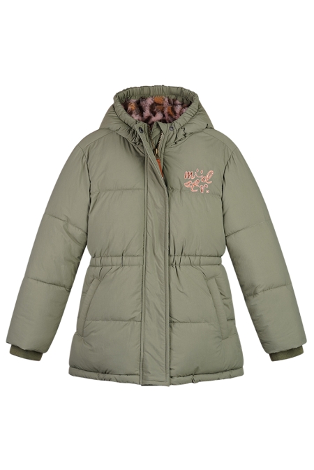 Moodstreet winterjas sparkling Juna khaki (M507-5232-470)