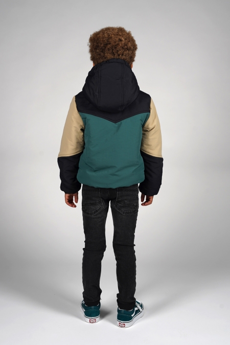 Moodstreet winterjas Joshua multi-colour black (M507-6218-099)
