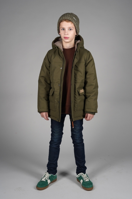 Moodstreet parka winterjas Jasper khaki (M507-6230-470)
