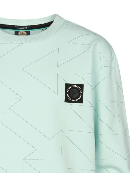 Petrol sweater aop (B-1060-SWR355-6181)