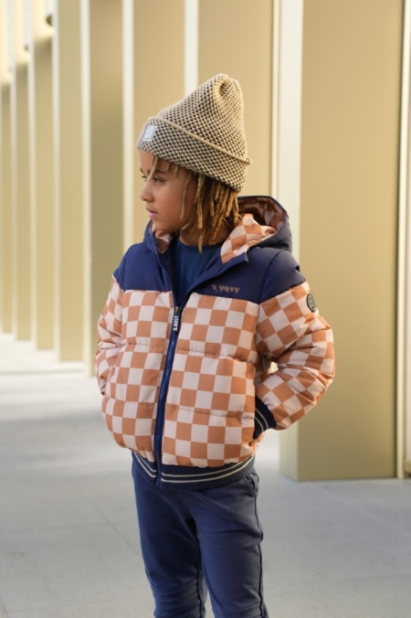 B.Nosy winterjas Jace sand blocks (Y508-6212-940)