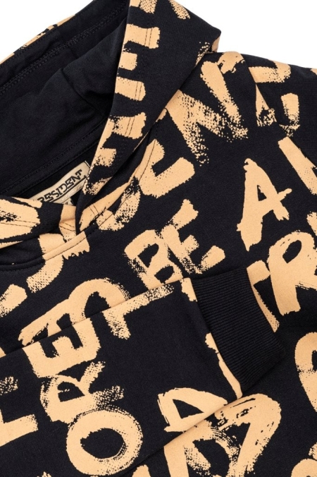 4President hoodie Arjen black aop