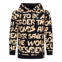 4President hoodie Arjen black aop