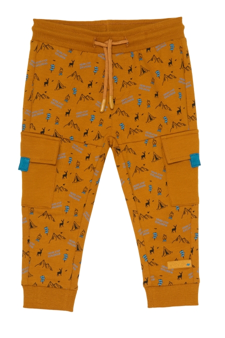4President broek Bas sand aop camping