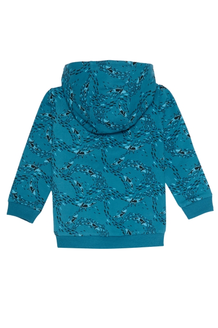 4President hoodie Boaz blue aop whale