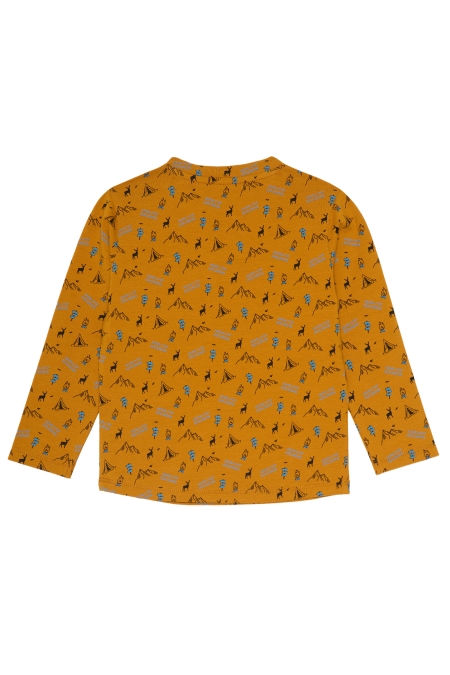 4President longsleeve Bram sand aop camping