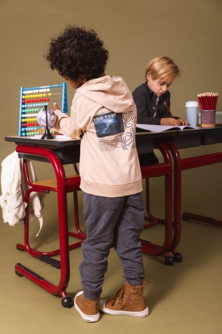 Quapi hoodie Dean sand