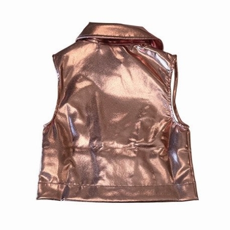 Dutch Dream Denim gilet Kahawa metallic pink (FW24-04)
