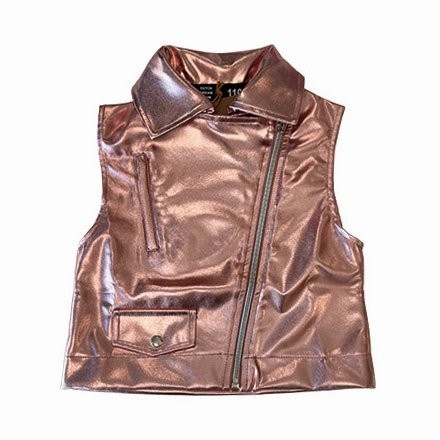 Dutch Dream Denim gilet Kahawa metallic pink (FW24-04)