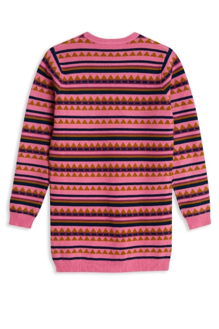4President jurk Kameron pink zigzag