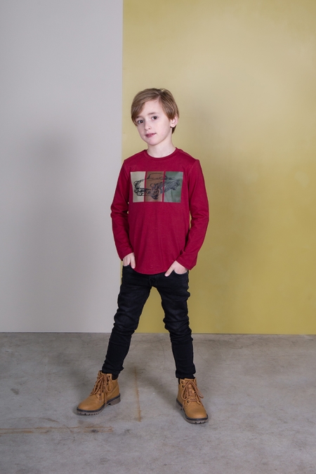 Legends22 longsleeve Hank tibetan red (B24-806)