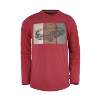 Legends22 longsleeve Hank tibetan red (B24-806)