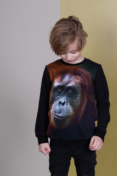 Legends22 sweater Houke black aap (B24-812)