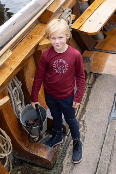 Lake Morgan longsleeve Pjotr bordeaux (B01-723)