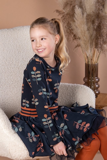 Lofff dancing dress Fabienne flower patch (B24-501)
