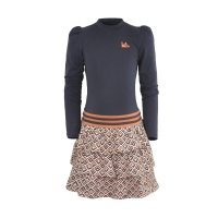 Lofff dress Fay navy squares (B24-508)