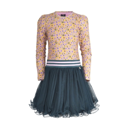 Lofff dancing dress Fien daisy green (B24-530)