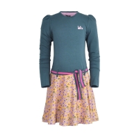 Lofff loffely dress Frederike green daisy (B24-532)
