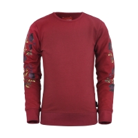 Lovestation22 sweater Gaia tibetan red (B24-704)