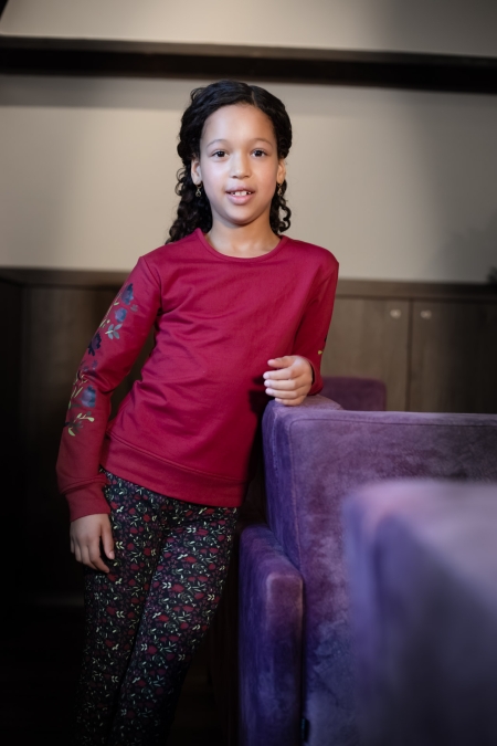 Lovestation22 sweater Gaia tibetan red (B24-704)