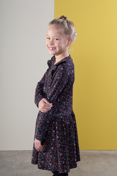 Lovestation22 dress Geertje black aop (B24-712)