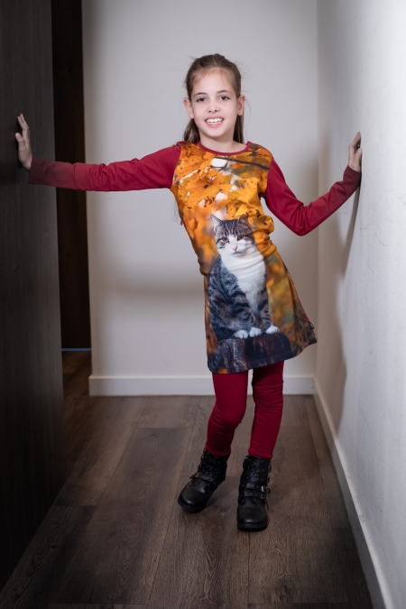 Lovestation22 dress Gerjanne tibetan red (B24-716)