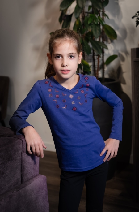 Lovestation22 longsleeve Gijsje sodalite blue (B24-734)