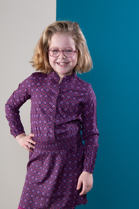 Lovestation22 dress Gisela grape kiss retro (B24-741)
