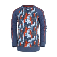 Nais sweater Idse blue wing aop (B24-454)