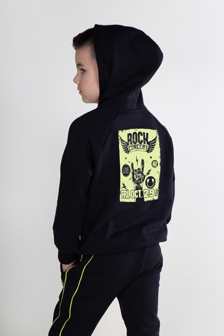 Nais hoodie Ischa black (B24-472)