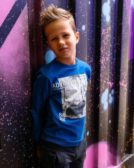 Skurk longsleeve Soy blauw