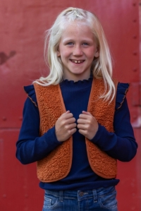 Billy & Lilly Teddy gilet Jo adobe brown