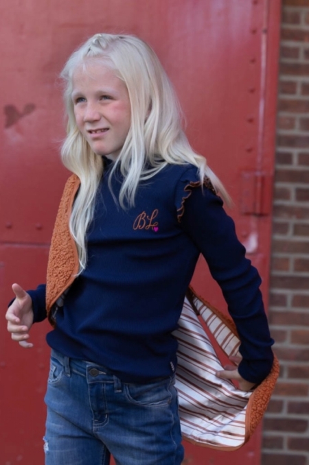 Billy & Lilly Teddy gilet Jo adobe brown