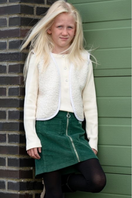 Billy & Lilly Teddy gilet Jo coco white