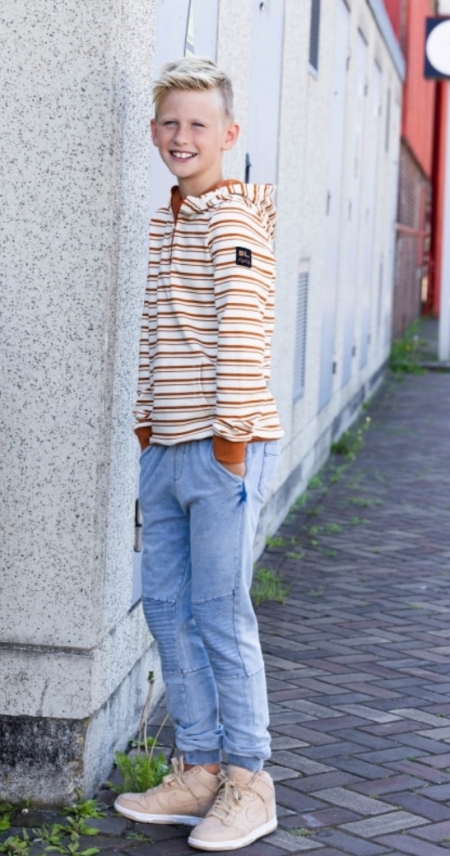 Billy & Lilly Hoodie Pax adobe stripe