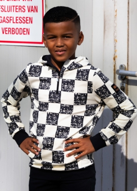 Billy & Lilly Hoodie Pax chess black