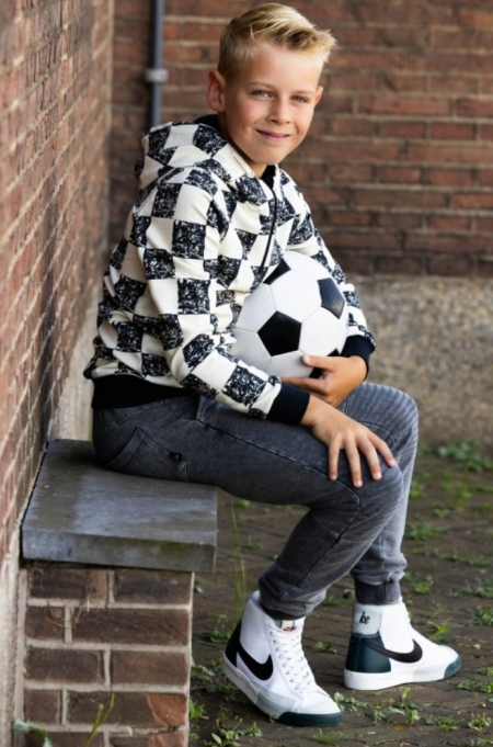 Billy & Lilly Hoodie Pax chess black