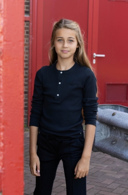 Billy & Lilly Rib top Maud booming black