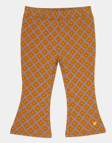 4President broek Bloem pink aop squares (yellow)