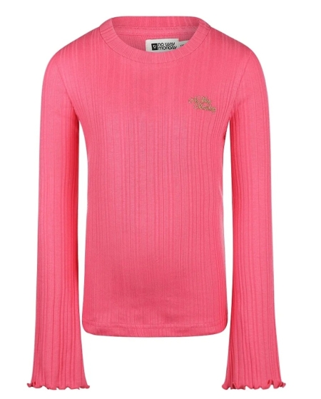 No Way Monday longsleeve fuchsia (Q52009)