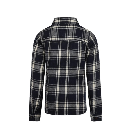 No Way Monday blouse navy geruit (Q52184)