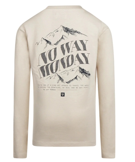 No Way Monday longsleeve sand (Q52190)