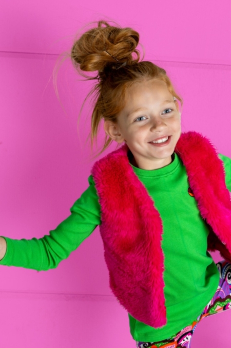 Studio Chill bodywarmer Geertje fuchsia