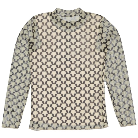 Levv longsleeve Narge aop grey graphic